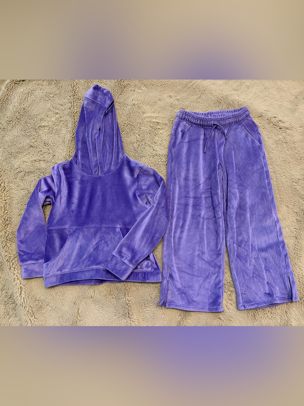 All in Motion velour jogger set, girls 5/6